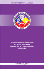 Creación del Programa Promoción de la Mujer Rural