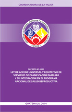 Ley de Acceso Universal y Equitativo de Servicios de Planificación Familiar y su Integración en el Programa Nacional de Salud Reproductiva