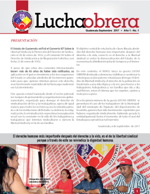 Lucha Obrera No. 1